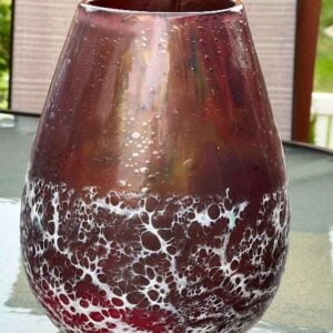 Recycled Maroon Vase