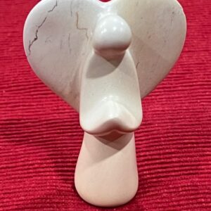 Winged Angel Natural Kisii Soapstone Nativity