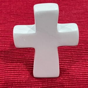 Natural Kisii Soapstone Cross - 4 Inches