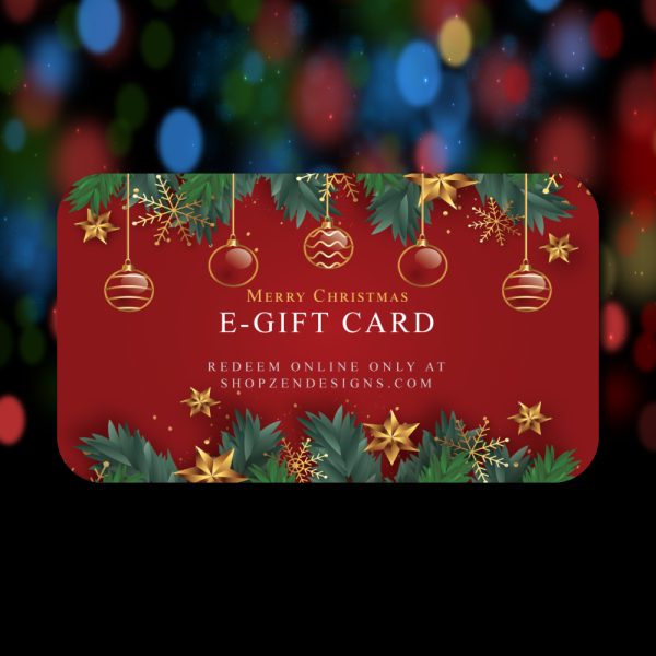 Zen Designs Arts & Crafts Christmas Gift Card