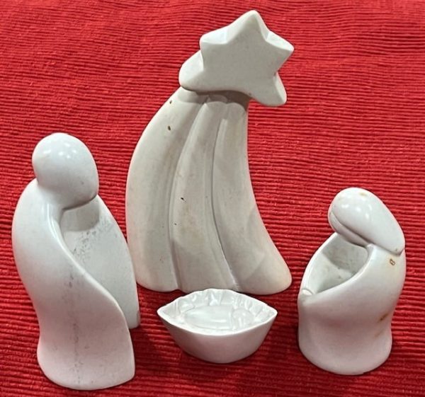 Natural Kisii Soapstone Nativity - Holy Family & Star - Image 3