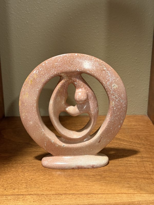 Elegant Kisii Soapstone Sculpture - Lovers Embrace - Image 4